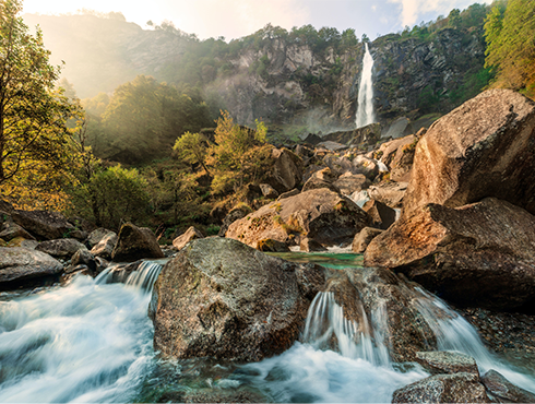 Scenic Swartboskloof landscape in the Cape Winelands